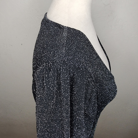 PAIGE Samina Black Metallic Bodysuit Size Medium - Picture 7 of 13